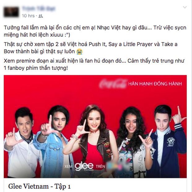 Cộng đồng mạng dậy sóng khi tập đầu của Glee Việt lên sóng (1)