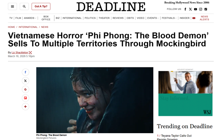 Phim kinh dị Việt chưa ra mắt đã gây chú ý lớn ở thị trường quốc tế 2